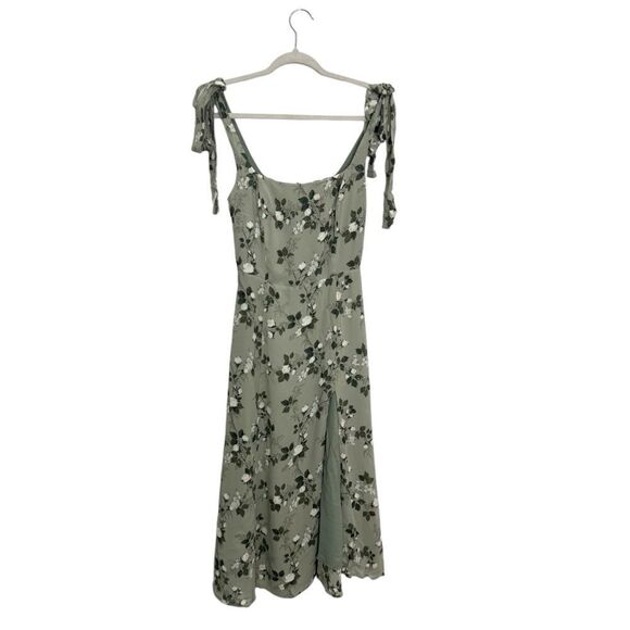 Reformation Twilight Midi Dress In Verde - Picture 11 of 15